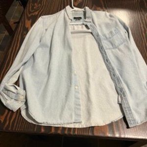 Zara Men's Jean Shirt Large Slim Fit